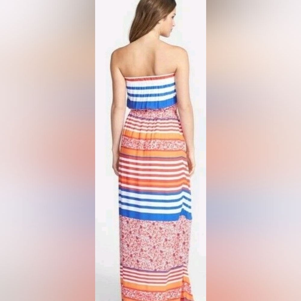 Tommy Bahama Red and White Sleeveless Maxi Dress - Picture 2 of 6